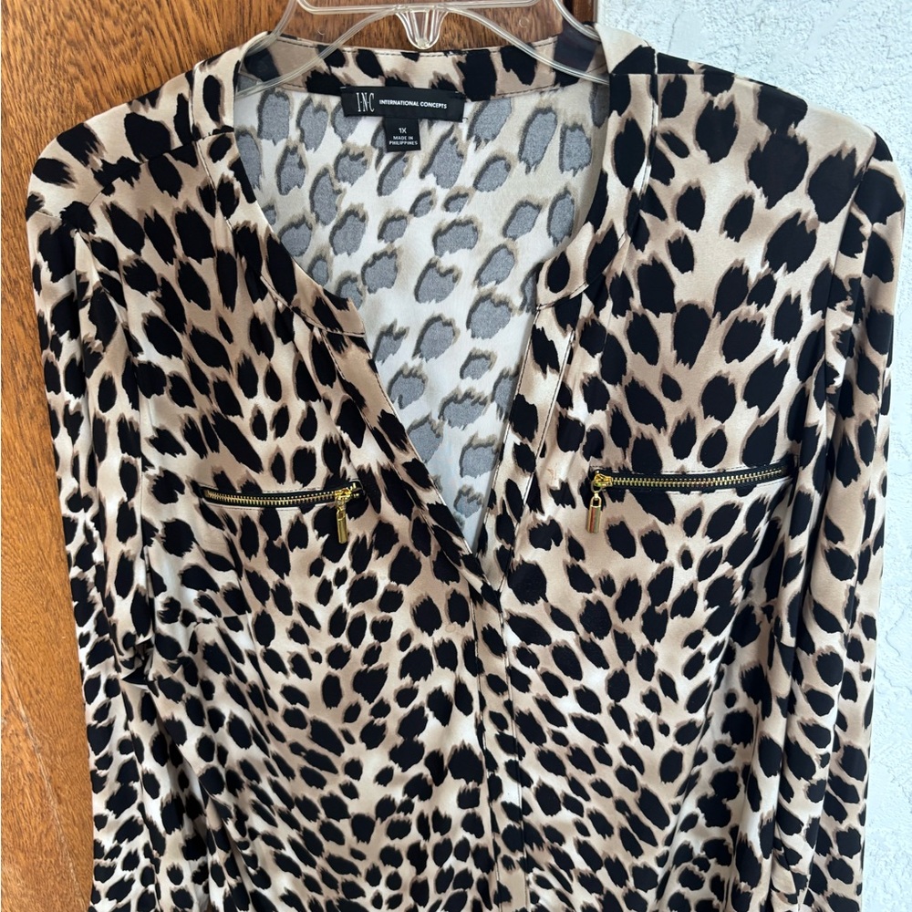 INC International Concepts Animal Print Top